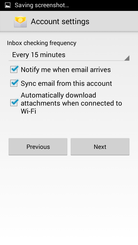 Sync SMTP Android